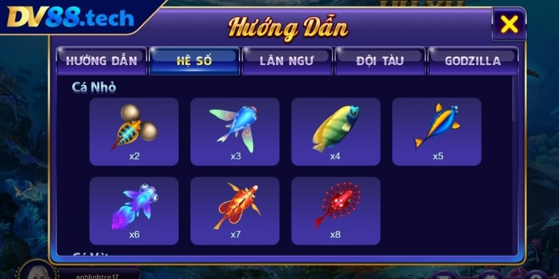 Đại Chiến Thái Bình Dương DV88 - Thưởng Tay Không Kịp Đếm 3 Nhiều loại sinh vật giá trị thưởng cao