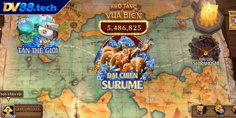 Đại Hải Trình DV88 – Vượt Sóng Lớn Vươn Tới Kho Báu Bí Ẩn 2 Các màn chơi hấp dẫn cho người tham gia